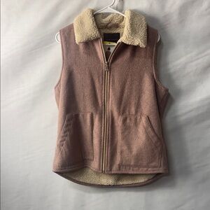 Simple Sanctuary Dusty Mauve Sherpa-Lined Zip Vest
